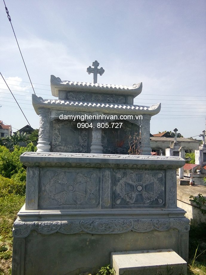 Mẫu mộ đá công giáo đẹp 006