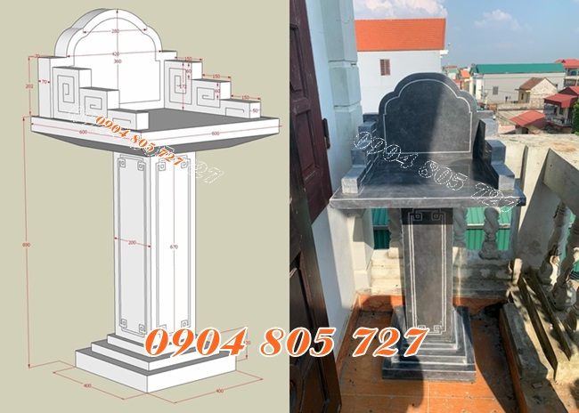 Bàn thiên đá thờ thần linh không mái tại Bình Định Bàn thiên đá thờ thần linh không mái tại Bình Định