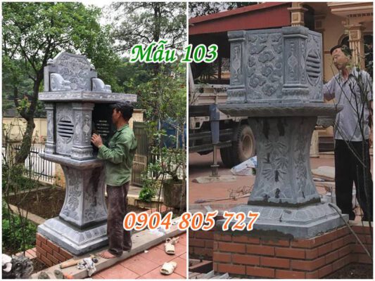 Bàn thiên địa ngoài trời bằng đá đẹp 103