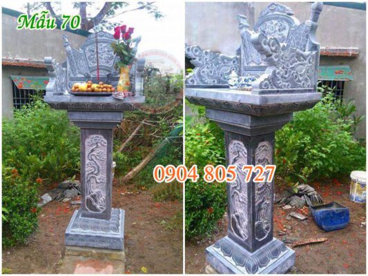 Bàn thờ ngoài trời bằng đá đẹp 70