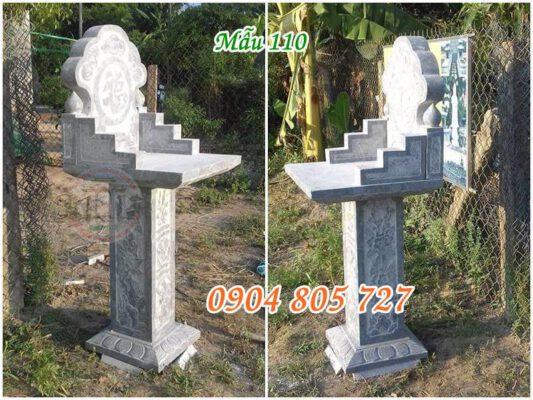 Bàn thờ thiên ngoài trời bằng đá đẹp tại phú thọ 110