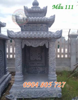 Bàn thờ thiên ngoài trời đẹp thờ thần linh bằng đá tại hà nội 111