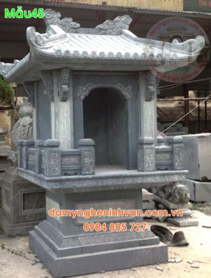 Bàn thờ thiên thờ thần linh trước nhà tại tiền giang 45