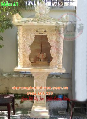 Bàn thờ thiên đẹp bằng đá vàng tại quảng trị 41