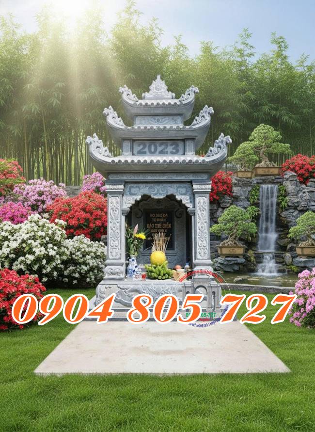 Mẫu miếu thờ thần linh kiểu cổ truyền Phú Thọ - Miếu thờ thần linh đẹp tại Phú Thọ