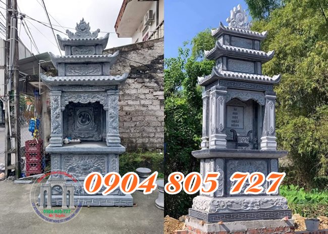 Miếu ba mái thờ thần linh - Miếu thờ thần linh đẹp tại Phú Thọ