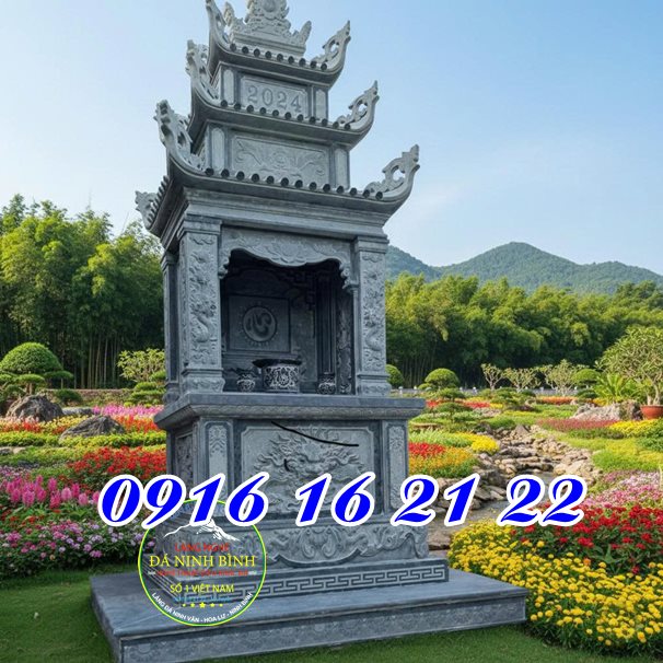 Miếu thần linh bằng đá ba mái - Thiết kế miếu thần linh 34 bằng đá ngoài trời Miếu thần linh bằng đá ba mái - Thiết kế miếu thần linh 34 bằng đá ngoài trời