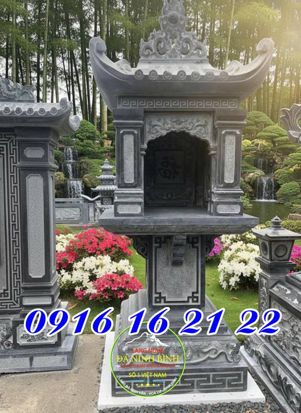 Miếu thờ thần linh bằng đá một mái - Thiết kế miếu thần linh 34 bằng đá nhỏ ngoài trời Miếu thờ thần linh bằng đá một mái - Thiết kế miếu thần linh 34 bằng đá nhỏ ngoài trời