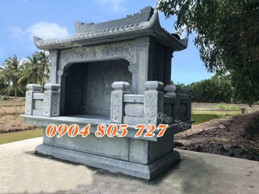 Miếu thờ thổ đá xanh đen tại Phú Thọ