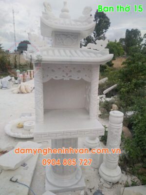 Mẫu bàn thiên đẹp bằng đá trắng tại sóc trăng 15