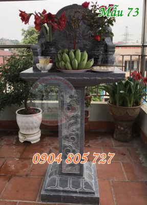 Mẫu bàn thờ ngoài trời đẹp bằng đá 73