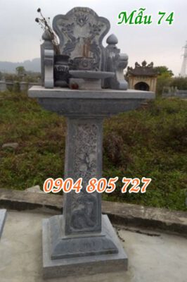 Mẫu bàn thờ ngoài trời đẹp bằng đá 74