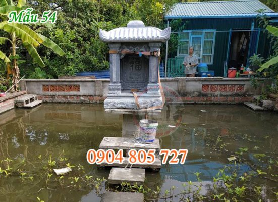 Mẫu bàn thờ thiên đẹp bằng đá thờ thần sông nước 54