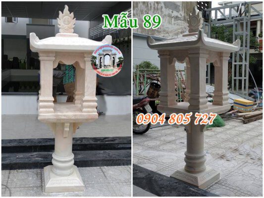 Mẫu bàn thờ thiên đẹp bằng đá 89