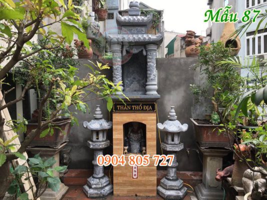 Mẫu bàn thờ thiên đẹp bằng đá xanh 87