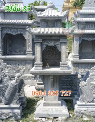 Mẫu bàn thờ ông thiên đẹp bằng đá xanh 85