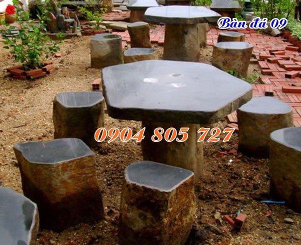 Bàn ghế đá tự nhiên tại ninh bình 09