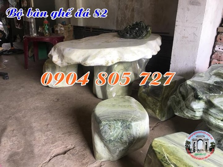 Bộ bàn ghế đá cẩm thạch sân vườn đẹp 82