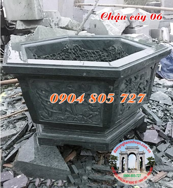 Chậu đá tự nhiên trồng cây cảnh đẹp 06