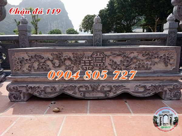 Chậu đá tự nhiên trồng cây đẹp 119