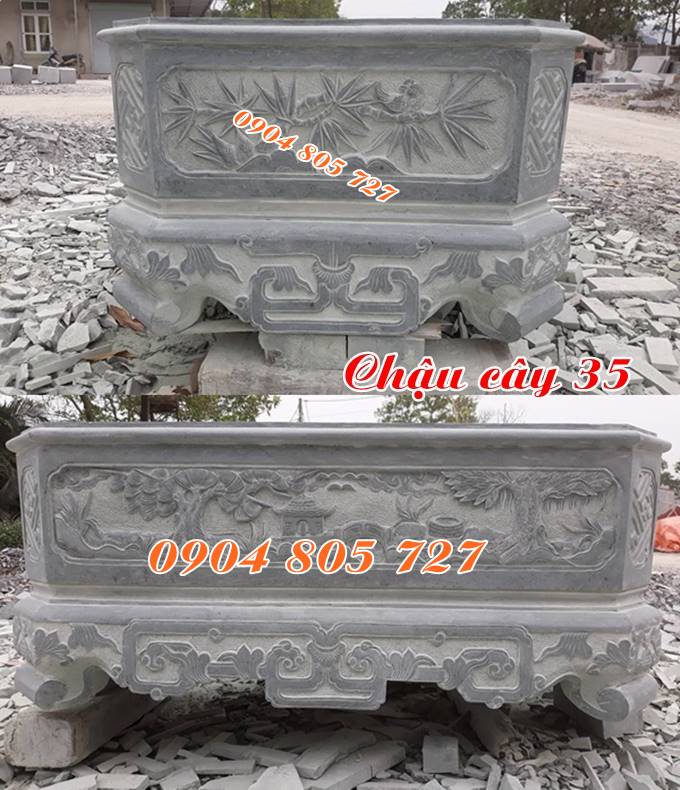 Mẫu chậu đá trồng cây bằng đá tự nhiên đẹp 35