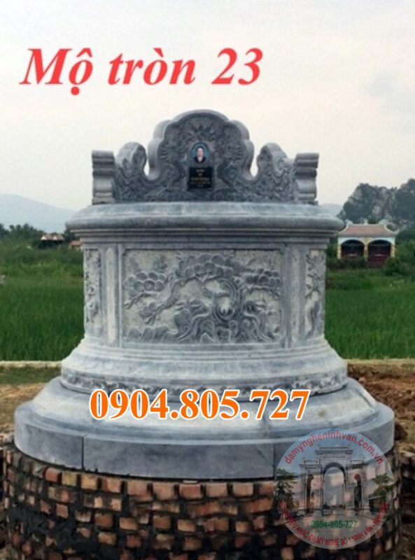 Mộ tròn đá tự nhiên nguyên khối 23