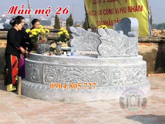 Mộ tròn phong thủy tự nhiên nguyên khối 26