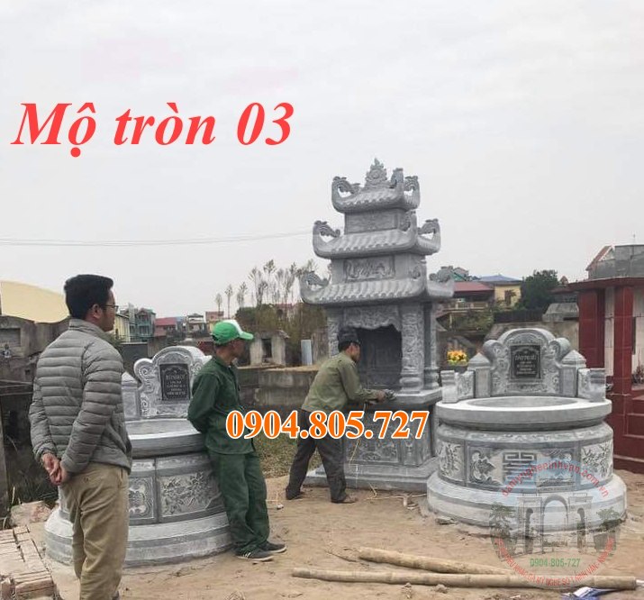 Mộ tròn tự nhiên nguyên khối 03