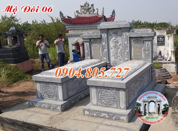 Mẫu mộ đôi thiết kế đẹp tại nam định