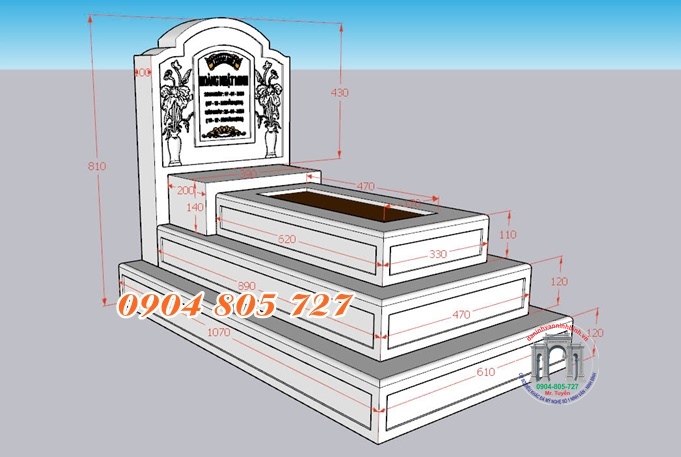 Bản thiết kế mộ trẻ sơ sinh bằng đá phong cách hiện đại Bản thiết kế mộ trẻ sơ sinh bằng đá phong cách hiện đại