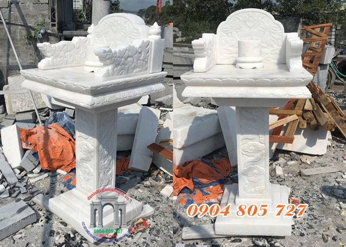 Mẫu bàn thờ thiên đá trắng không mái bán tại Bình Dương Mẫu bàn thờ thiên đá trắng không mái bán tại Bình Dương