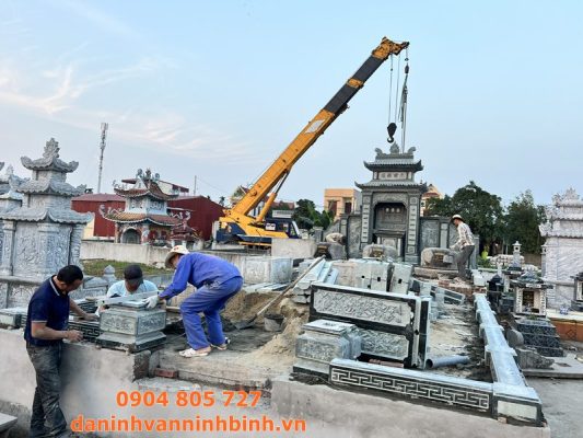 Lắp đặt lăng mộ đá ở Hải Phòng