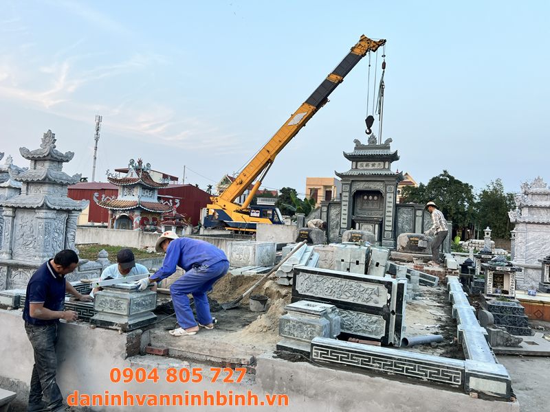 Lắp đặt lăng mộ đá ở Hải Phòng