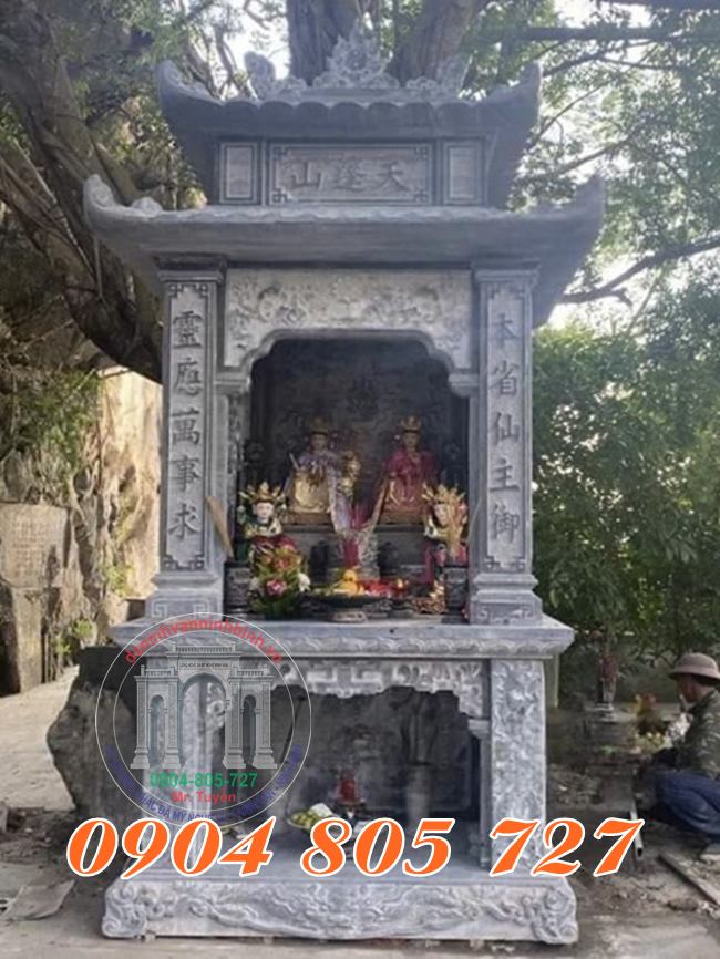 Am thờ 2 tầng ở Tuyên Quang bằng đá cho gia đình và công ty
