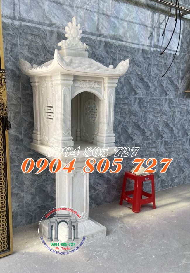 Bàn thờ thiên có mái bằng đá trắng tại Vũng Tàu Bàn thờ thiên có mái bằng đá trắng tại Vũng Tàu