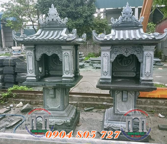 Mẫu am thờ thần bằng đá xanh rêu ở Cao Bằng