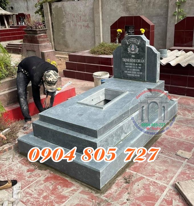 Mẫu mộ đá không mái mộ đá tam cấp mộ đá tam sơn