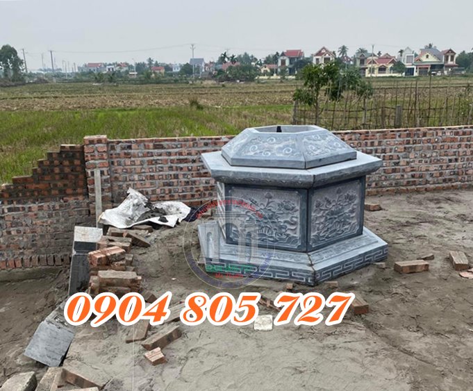 Mộ đá lục giác giác xưởng chế tác mộ đá Ninh Bình