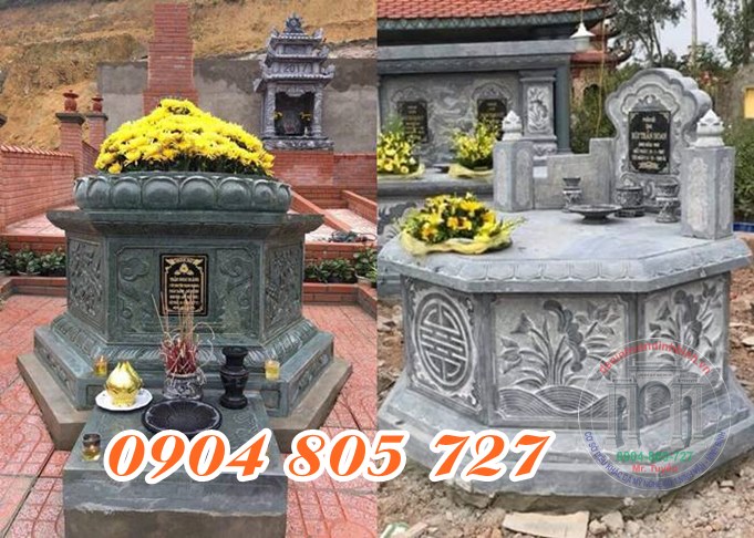 Mộ đá lục giác mộ đá lục lăng mộ đá bát giác xưởng chế tác mộ đá Ninh Bình
