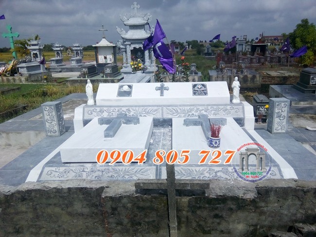 Mộ công giáo - Top 34 mẫu mộ đá đôi công giáo đẹp nhất hiện nay bán ở Hải Dương Mộ công giáo - Top 34 mẫu mộ đá đôi công giáo đẹp nhất hiện nay bán ở Hải Dương