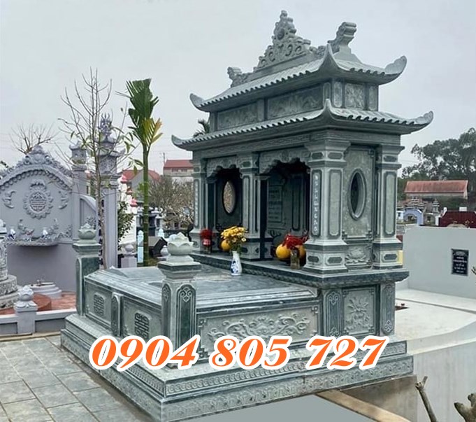 Mộ đá đôi dành cho ông bà bố mẹ vợ chồng tại hải phòng