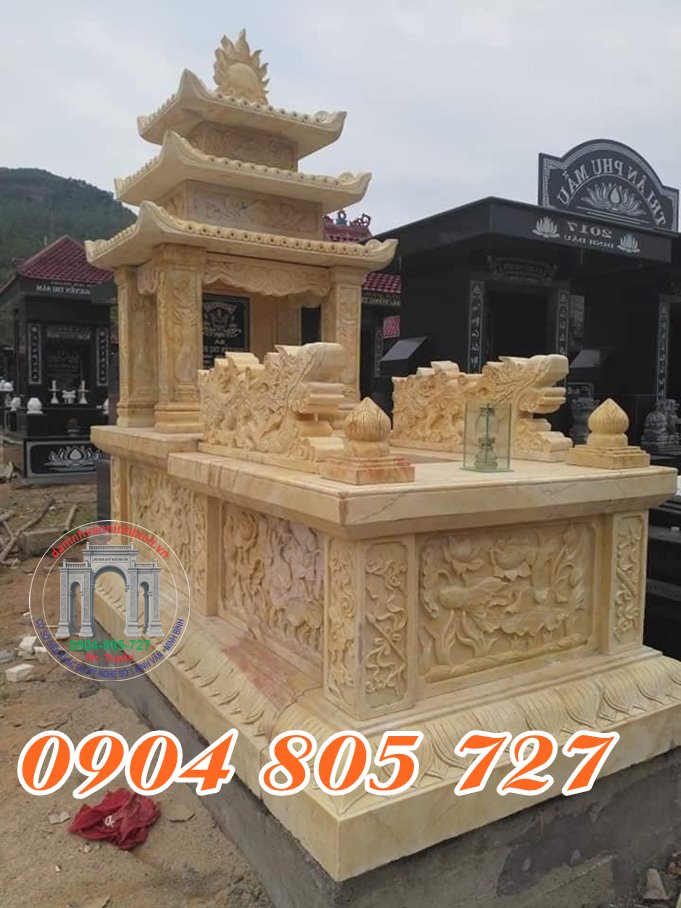 Mộ đá vàng tại hải phòng sang trọng, quý phái