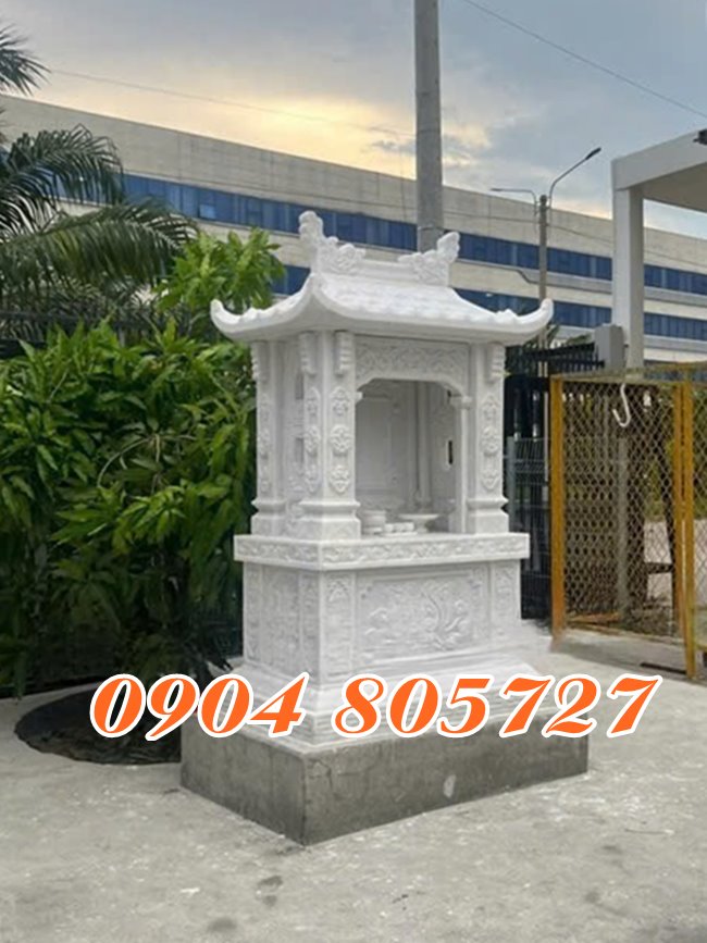 Am đá trắng thờ ngoài trời đẹp tại Hà Giang - Địa chỉ làm am đá thờ thần linh uy tín tại Hà Giang giá tốt mẫu đẹp