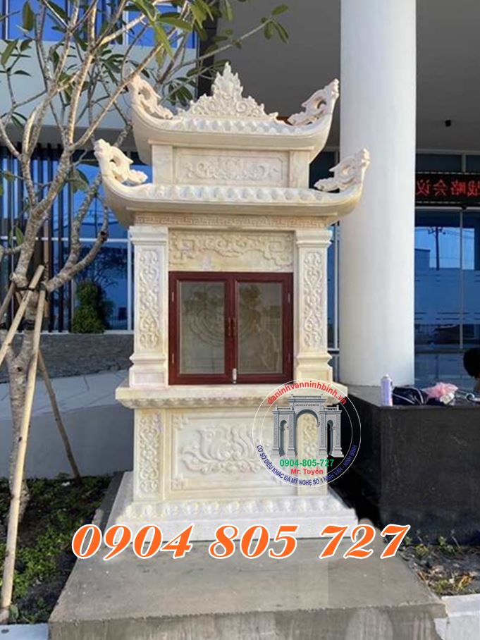 Am đá vàng thờ ngoài trời đẹp tại Hà Giang - Địa chỉ làm am đá thờ thần linh uy tín tại Hà Giang giá tốt mẫu đẹp