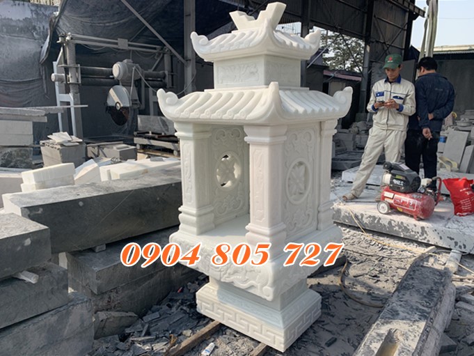 Mẫu am đá trắng thờ ngoài trời đẹp tại Hà Giang - Địa chỉ làm am đá thờ thần linh uy tín tại Hà Giang giá tốt mẫu đẹp