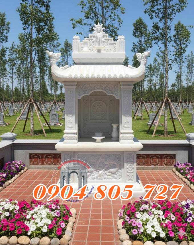 Mẫu miếu thờ 2 tầng bằng đá ở Vĩnh Phúc - 88 Mẫu miếu thờ thần linh thổ địa ở Vĩnh Phúc bằng đá đẹp nhất