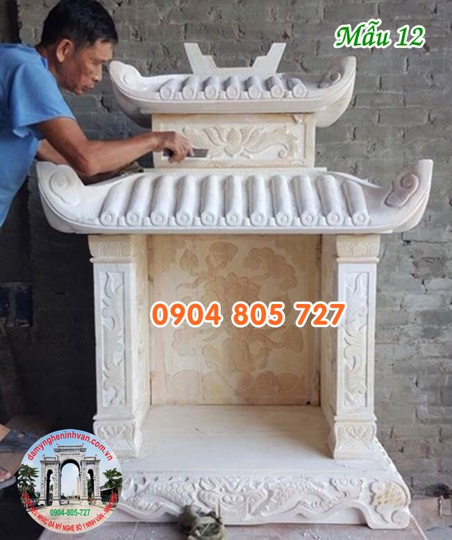 Mẫu miếu thờ có hai mái đao bằng đá thờ thần linh - Nhận làm miếu thờ nhỏ trước nhà bằng đá thờ thần linh uy tín giá tốt Mẫu miếu thờ có hai mái đao bằng đá thờ thần linh - Nhận làm miếu thờ nhỏ trước nhà bằng đá thờ thần linh uy tín giá tốt