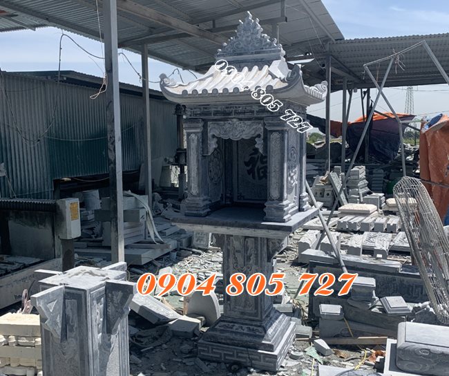Mẫu miếu thờ có một mái đao bằng đá thờ thần linh - Nhận làm miếu thờ nhỏ trước nhà bằng đá thờ thần linh uy tín giá tốt Mẫu miếu thờ có một mái đao bằng đá thờ thần linh - Nhận làm miếu thờ nhỏ trước nhà bằng đá thờ thần linh uy tín giá tốt