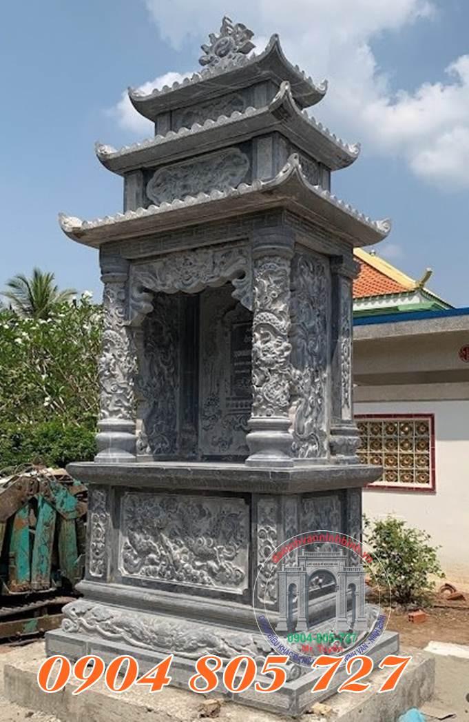 Miếu thờ có ba mái đao bằng đá thờ thần linh - Nhận làm miếu thờ nhỏ trước nhà bằng đá thờ thần linh uy tín giá tốt Miếu thờ có ba mái đao bằng đá thờ thần linh - Nhận làm miếu thờ nhỏ trước nhà bằng đá thờ thần linh uy tín giá tốt