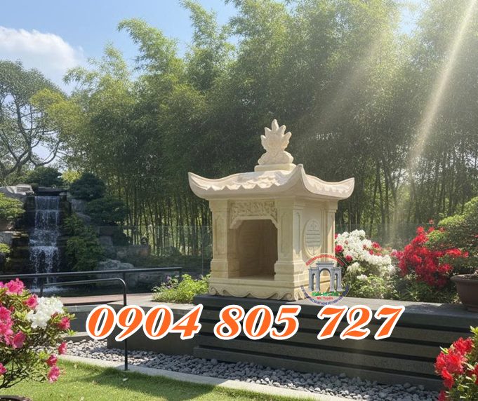 Miếu thờ có mái bằng đá thờ thần linh - Nhận làm miếu thờ nhỏ trước nhà bằng đá thờ thần linh uy tín giá tốt Miếu thờ có mái bằng đá thờ thần linh - Nhận làm miếu thờ nhỏ trước nhà bằng đá thờ thần linh uy tín giá tốt